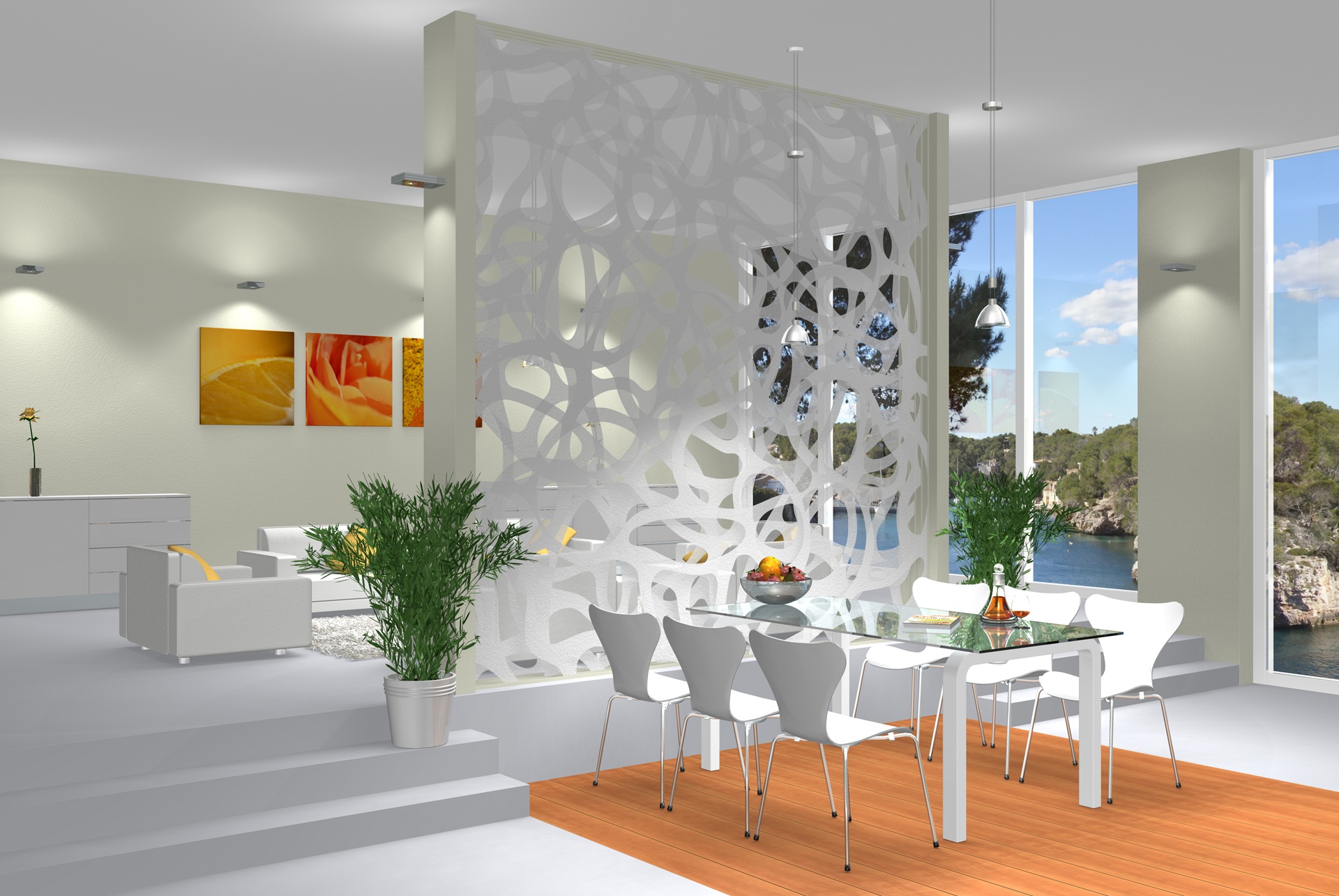 Design-Element im Wohnbereich | Raumtrenner

